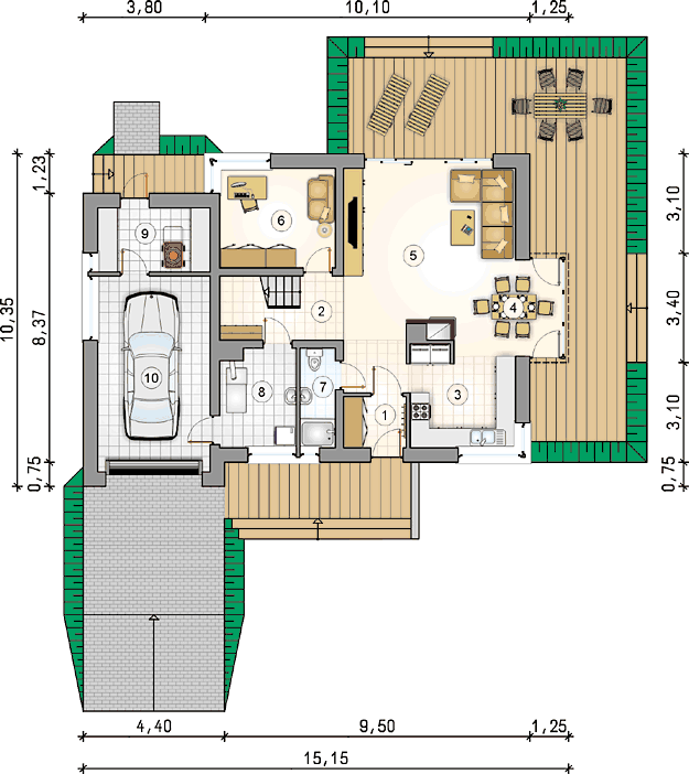 Rzut kondygnacji S-GL 902 Kelvin SP
